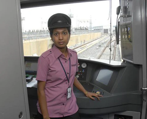 Priyanka N, First women metro operator, Care for children alumni